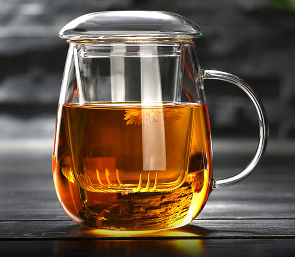 Thickened Glass - Tea Water Separation Tea Cup