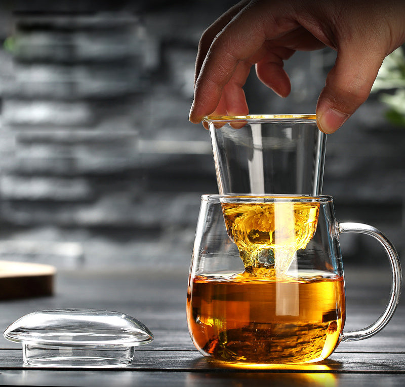 Thickened Glass - Tea Water Separation Tea Cup