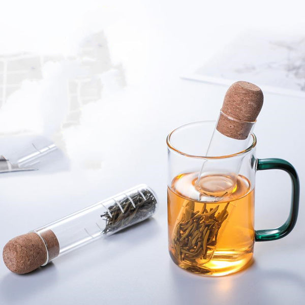 Tea Strainer - Transparent Tea Tube - Heat-Resistant Glass
