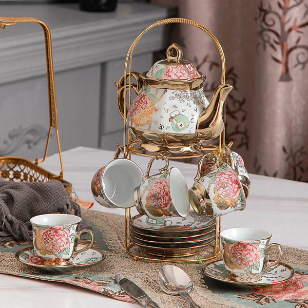 Fine Tea Set Afternoon Tea - 15 Pieces