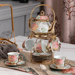 Fine Tea Set Afternoon Tea - 15 Pieces