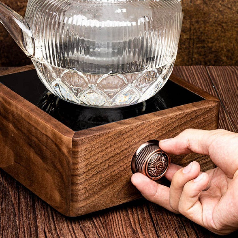 Walnut Base - Electric Ceramic Stove Tea Maker