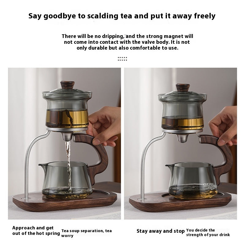Lazy Tea Making Pot - Glass Teapot - Automatic Tea Set