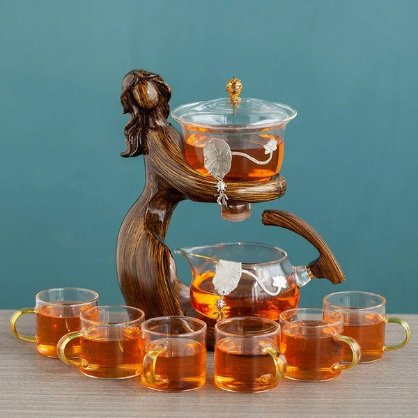 Maiden Tea Set -  Semi-automatic Tea Set - Heat-resistant Glass