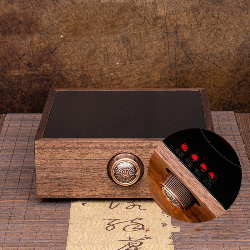 Walnut Base - Electric Ceramic Stove Tea Maker