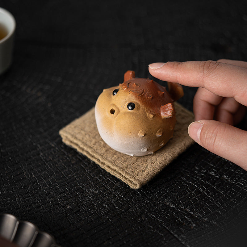 Puffer Tea Ornaments - Incense Holder - Tea Pet