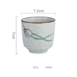 150ml Japanese Ceramics Coffee Cups Retro Water Tea Mug Teacups Drinkware Kitchen Tableware Home Restaurant