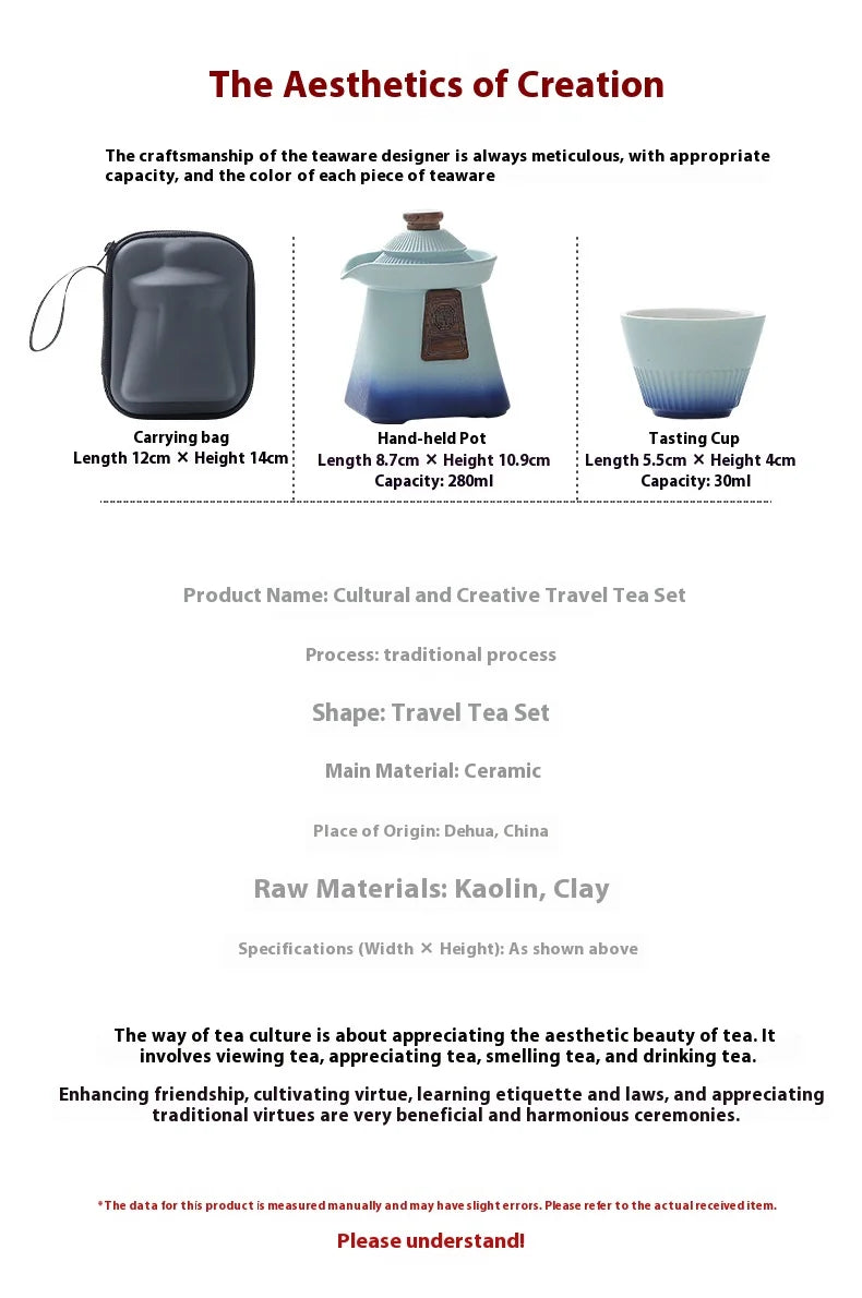 Tea Sets  A Small Set Of Court-Style Travel Tea Sets  Quick Guest Cup  Portable Outdoor Business Souvenir Gifts Birthday Present
