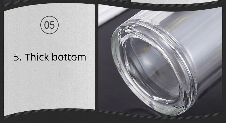 Tea Water Bottle High Borosilicate Glass Double Layer Tea Water Cup Infuser Tumbler Drinkware Water Bottle With Tea Filter