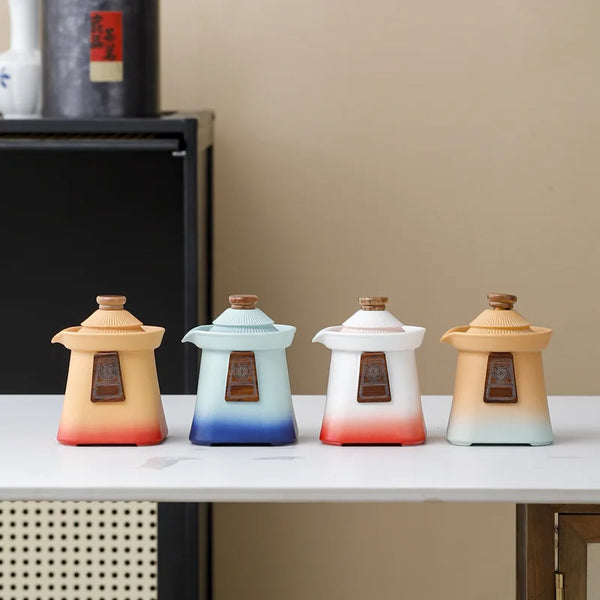Tea Sets  A Small Set Of Court-Style Travel Tea Sets  Quick Guest Cup  Portable Outdoor Business Souvenir Gifts Birthday Present