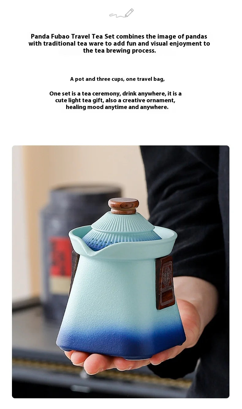 Tea Sets  A Small Set Of Court-Style Travel Tea Sets  Quick Guest Cup  Portable Outdoor Business Souvenir Gifts Birthday Present