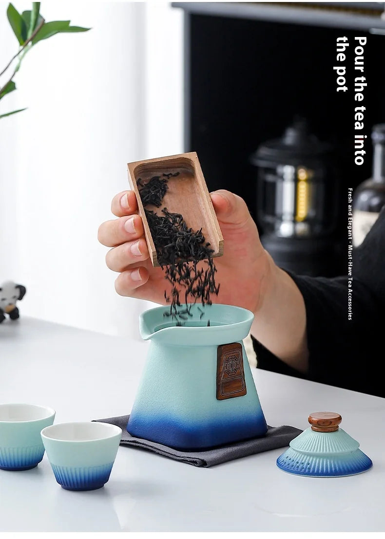 Tea Sets  A Small Set Of Court-Style Travel Tea Sets  Quick Guest Cup  Portable Outdoor Business Souvenir Gifts Birthday Present